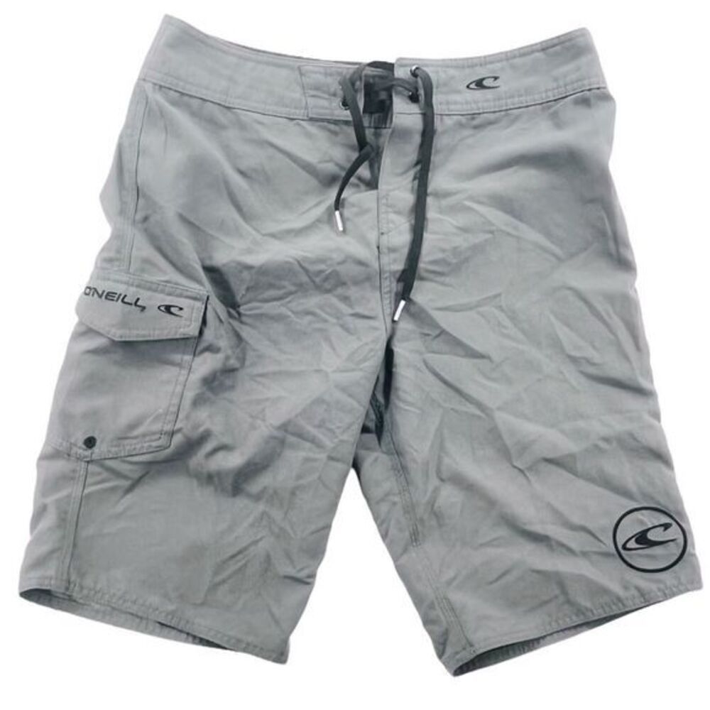 O’Neill Mens Board Shorts Gray Swimwear Size 29 (Measures 30+) 10226